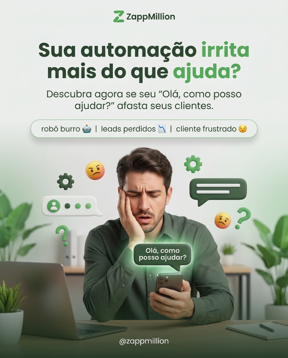 Post criado pela Neusa: Sua automação irrita mais do que ajuda?