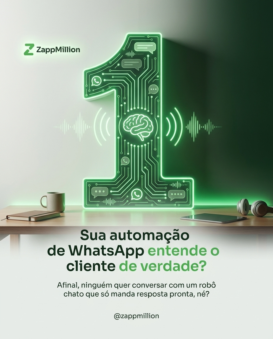 Post criado pela Neusa: Sua automação de WhatsApp entende o cliente de verdade?