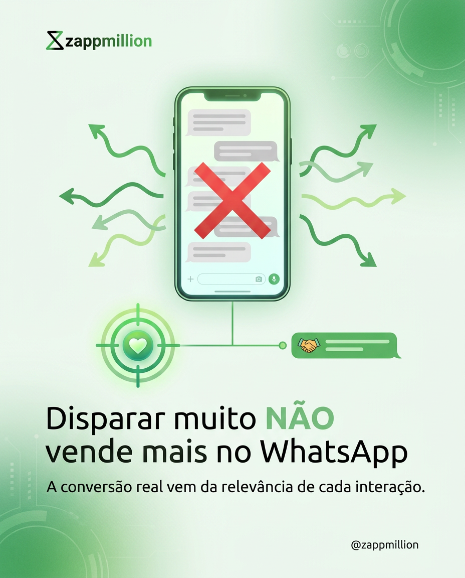 Post criado pela Neusa: Disparar muito não vende mais no WhatsApp